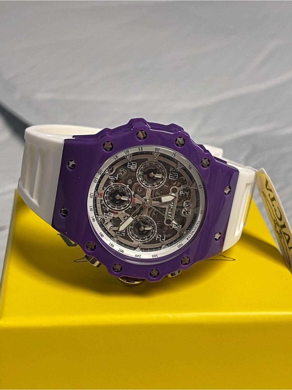 Invicta Racing Valyron Unisex Watch - 41mm, Purple & White
(69626) new - Picture 9 of 12